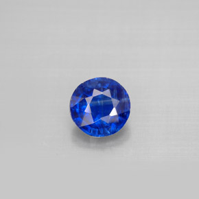 1.00 ct Blue Kyanite Gemstone, Kyanite Gem in Round Facet Shape for Sale.