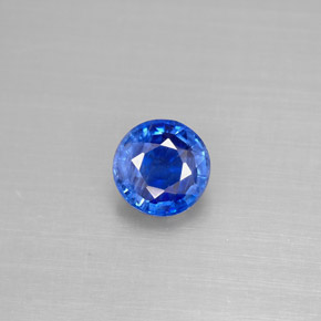 1.13 ct Blue Kyanite Gemstone, Kyanite Gem in Round Facet Shape for Sale.
