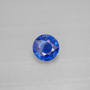 1.00 ct Blue Kyanite Gemstone, Kyanite Gem in Round Facet Shape for Sale.