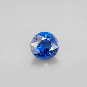 0.89 ct Blue Kyanite Gemstone, Kyanite Gem in Round Facet Shape for Sale.