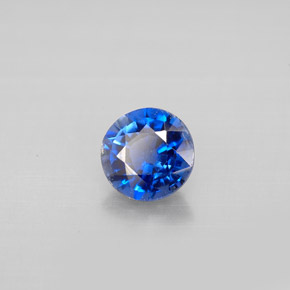 0.89 ct Blue Kyanite Stone, Natural Kyanite in Round Facet Shape for Sale