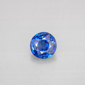1.03 ct Blue Kyanite Gemstone, Kyanite Gem in Round Facet Shape for Sale.
