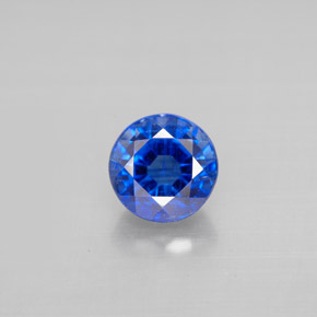 1.30 ct Blue Kyanite Gemstone, Kyanite Gem in Round Facet Shape for Sale.