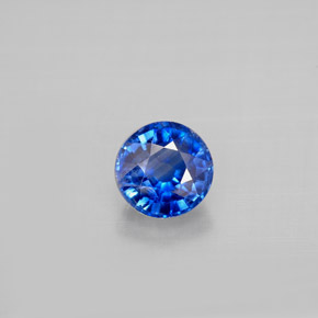 1.02 ct Blue Kyanite Gemstone, Kyanite Gem in Round Facet Shape for Sale.