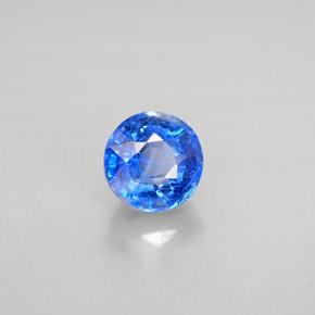 1.25 ct Blue Kyanite Stone, Natural Kyanite in Round Facet Shape for Sale