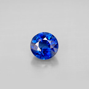 1.19 ct Blue Kyanite Gemstone, Kyanite Gem in Round Facet Shape for Sale.