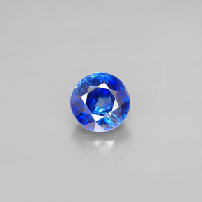 1.12 ct Blue Kyanite Gemstone, Kyanite Gem in Round Facet Shape for Sale.
