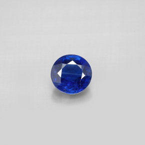 1.09 ct Blue Kyanite Gemstone, Kyanite Gem in Round Facet Shape for Sale.