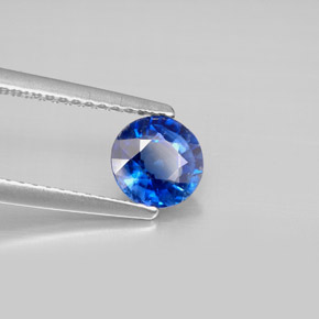 0.93 ct Blue Kyanite Stone, Natural Kyanite in Round Facet Shape for Sale