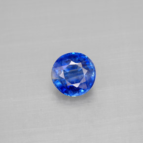 1.19 ct Blue Kyanite Gemstone, Kyanite Gem in Round Facet Shape for Sale.