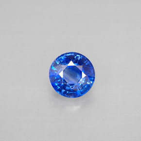 1.15 ct Blue Kyanite Gemstone, Kyanite Gem in Round Facet Shape for Sale.