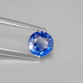 0.78 ct Blue Kyanite Stone, Natural Kyanite in Round Facet Shape for Sale
