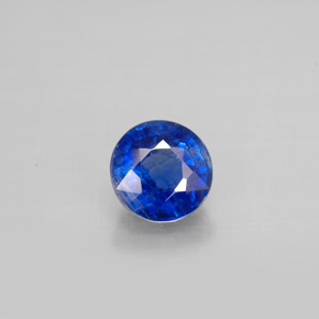 1.20 ct Blue Kyanite Gemstone, Kyanite Gem in Round Facet Shape for Sale.