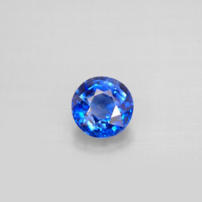 1.03 ct Blue Kyanite Gemstone, Kyanite Gem in Round Facet Shape for Sale.