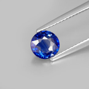 0.97 ct Blue Kyanite Gemstone, Kyanite Gem in Round Facet Shape for Sale.
