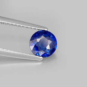 0.97 ct Blue Kyanite Stone, Natural Kyanite in Round Facet Shape for Sale