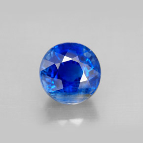 2.71 ct Blue Kyanite Gemstone, Kyanite Gem in Round Facet Shape for Sale.