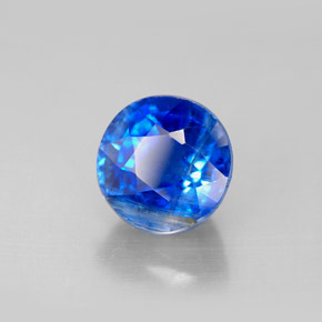 2.71 ct Blue Kyanite Stone, Natural Kyanite in Round Facet Shape for Sale