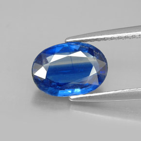 2.05 ct Blue Kyanite Gemstone, Kyanite Gem in Oval Facet Shape for Sale.