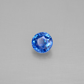 0.66 ct Blue Kyanite Stone, Natural Kyanite in Round Facet Shape for Sale