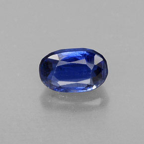 0.60 ct Blue Kyanite Gemstone, Kyanite Gem in Oval Facet Shape for Sale.
