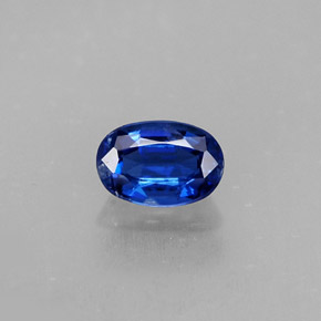 0.69 ct Blue Kyanite Gemstone, Kyanite Gem in Oval Facet Shape for Sale.