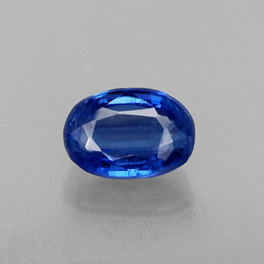 0.78 ct Blue Kyanite Gemstone, Kyanite Gem in Oval Facet Shape for Sale.