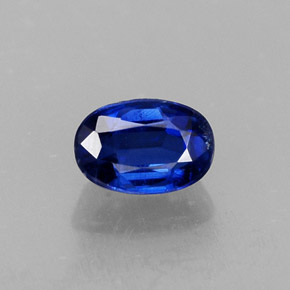 0.78 ct Blue Kyanite Gemstone, Kyanite Gem in Oval Facet Shape for Sale.