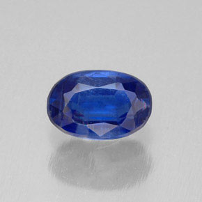 0.72 ct Blue Kyanite Gemstone, Kyanite Gem in Oval Facet Shape for Sale.