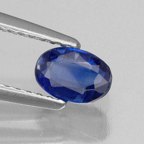 0.72 ct Blue Kyanite Stone, Natural Kyanite in Oval Facet Shape for Sale