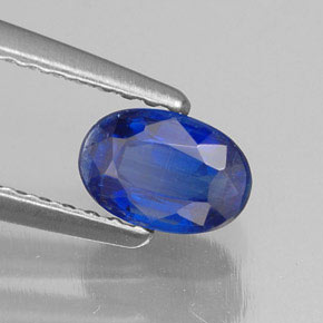 0.78 ct Blue Kyanite Stone, Natural Kyanite in Oval Facet Shape for Sale