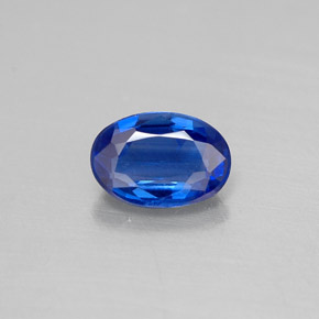 0.53 ct Blue Kyanite Gemstone, Kyanite Gem in Oval Facet Shape for Sale.