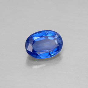 0.64 ct Blue Kyanite Stone, Natural Kyanite in Oval Facet Shape for Sale