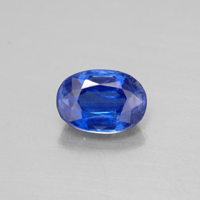 0.66 ct Blue Kyanite Gemstone, Kyanite Gem in Oval Facet Shape for Sale.