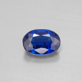 0.71 ct Blue Kyanite Gemstone, Kyanite Gem in Oval Facet Shape for Sale.