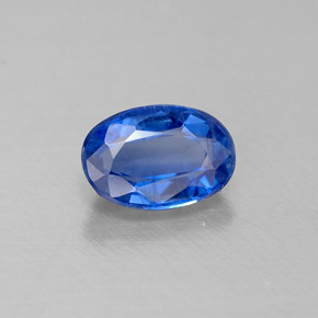 0.68 ct Blue Kyanite Stone, Natural Kyanite in Oval Facet Shape for Sale