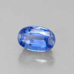 0.82 ct Blue Kyanite Stone, Natural Kyanite in Oval Facet Shape for Sale
