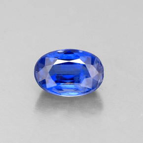 0.77 ct Blue Kyanite Gemstone, Kyanite Gem in Oval Facet Shape for Sale.