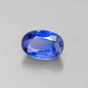 0.77 ct Blue Kyanite Stone, Natural Kyanite in Oval Facet Shape for Sale