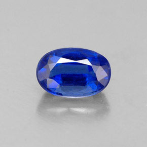 0.73 ct Blue Kyanite Gemstone, Kyanite Gem in Oval Facet Shape for Sale.