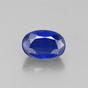 0.72 ct Blue Kyanite Gemstone, Kyanite Gem in Oval Facet Shape for Sale.