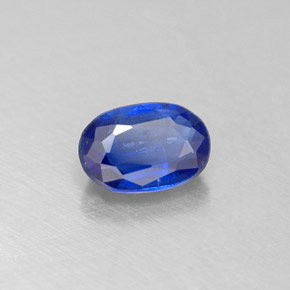 0.67 ct Blue Kyanite Stone, Natural Kyanite in Oval Facet Shape for Sale