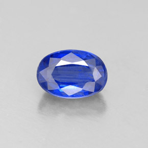 0.78 ct Blue Kyanite Gemstone, Kyanite Gem in Oval Facet Shape for Sale.