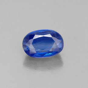 0.81 ct Blue Kyanite Gemstone, Kyanite Gem in Oval Facet Shape for Sale.