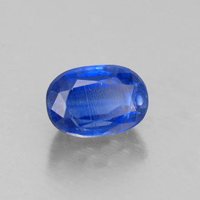 1.02 ct Blue Kyanite Stone, Natural Kyanite in Oval Facet Shape for Sale