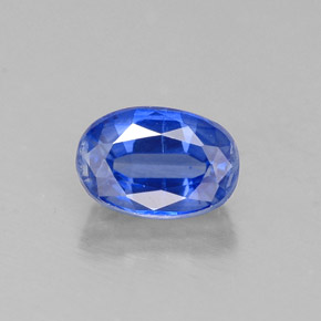 0.82 ct Blue Kyanite Gemstone, Kyanite Gem in Oval Facet Shape for Sale.