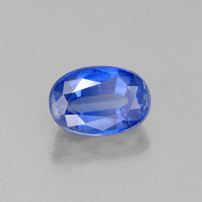 0.82 ct Blue Kyanite Stone, Natural Kyanite in Oval Facet Shape for Sale