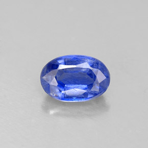 0.69 ct Blue Kyanite Gemstone, Kyanite Gem in Oval Facet Shape for Sale.