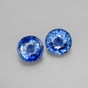 1.21 ct Blue Kyanite Gemstone, Kyanite Gem in Round Facet Shape for Sale.