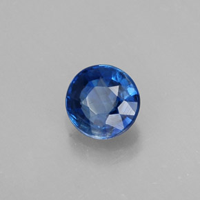 0.46 ct Blue Kyanite Stone, Natural Kyanite in Round Facet Shape for Sale